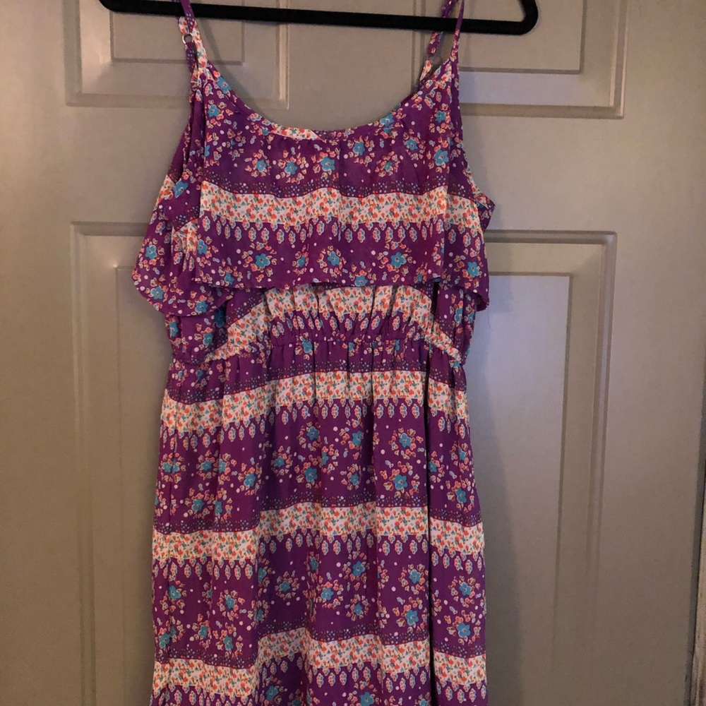 Purple patterned sundress